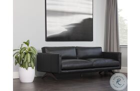 Rogers Cortina Black Sofa