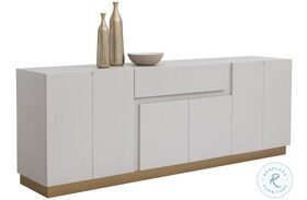 Greco Light Gray And Rustic Bronze Sideboard