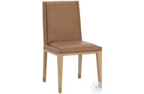 Kalla Milliken Cognac Dining Chair Set of 2