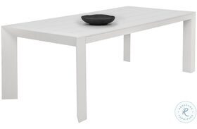 Merano White Outdoor Dining Table