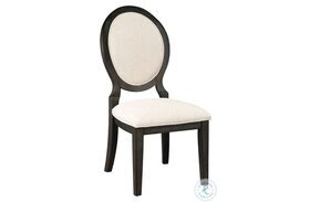 Twyla Cream and Dark Cocoa Side Chair Set of 2