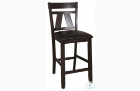Lawson Light And Dark Espresso Splat Back Counter Height Chair Set of 2