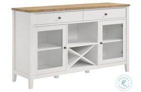 Hollis Brown And White Sideboard
