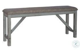 Newport Smokey Gray And Carbon Gray Counter Height Dining Bench