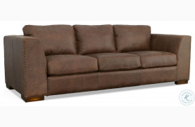 Hawkins Brown Leather Sofa