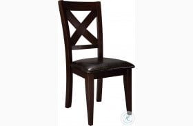 Crown Point Warm Merlot Side Chair Set of 2