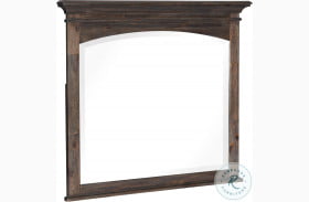 Motsinger Wire Brushed Rustic Brown Mirror