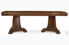 Old World Double Pedestal Extendable Dining Table