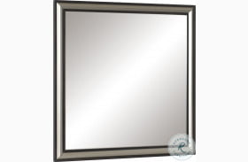 Grant Ebony And Silver Mirror