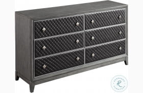 West End Wire Brushed Gray Dresser