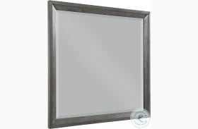 West End Wire Brushed Gray Mirror