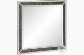 Salon Pearl White Metallic Mirror