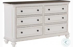 Baylesford Antique White And Brown Gray Dresser
