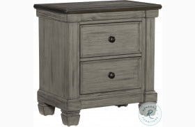 Weaver Coffee And Antique Gray Nightstand