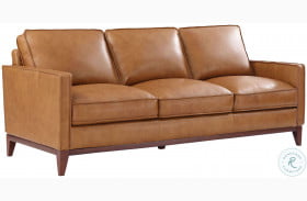 Newport Camel Leather Sofa
