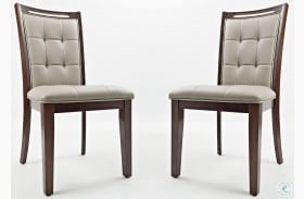 Manchester Merlot Upholstered Side Chair Set of 2