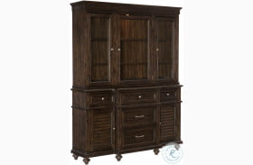 Cardano Driftwood Charcoal Buffet With Hutch