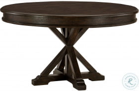 Cardano Driftwood Charcoal Round Dining Table