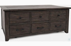 Madison County Barnwood Brown Harris Lift Lid Cocktail Table
