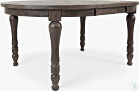 Madison County Barnwood Brown Round to Oval Extendable Dining Table