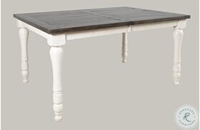 Madison County Vintage White 18" Extendable Dining Table