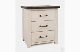 Madison County Vintage White Nightstand