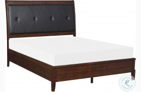 Cotterill Dark Cherry And Black Full Poster Bed