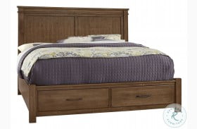 Cool Rustic Mansion Bed With Footboard Storage