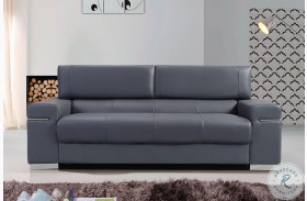 Soho Grey Leather Sofa