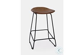 Natures Edge Chestnut Backless Counter Height Stool Set of 2