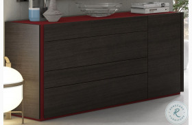 Lagos Red and Wenge Lacquer Dresser