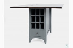 Asbury Park Grey Drop Leaf Counter Height Dining Table