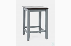 Asbury Park Grey Backless Counter Height Stool Set of 2