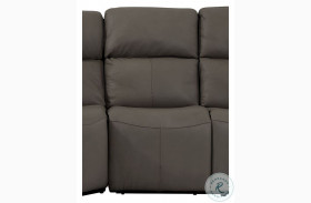 Jarvis Mocha Leather Armless Chair