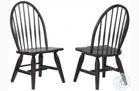 Ashford Black Large Bowback Side Chair Set Of 2