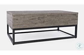 East Hampton Distressed Grey Lift Top Cocktail Table