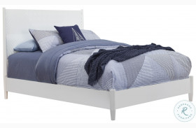 Tranquility White Full Panel Bed