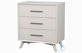Tranquility White 3 Drawer Small Chest