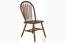 Carolina Crossing Antique Honey Windsor Side Chair Set of 2