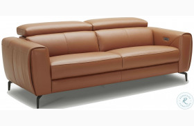 Lorenzo Caramel Italian Leather Reclining Sofa