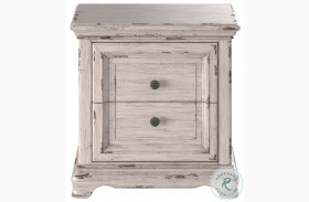 Providence Antique White 2 Drawer Nightstand