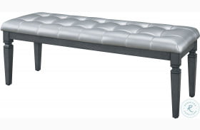 Allura Gray Bed Bench