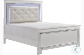 Allura White Full Panel Bed