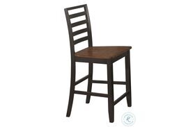 Sanford Cinnamon And Espresso Counter Height Chair Set Of 2