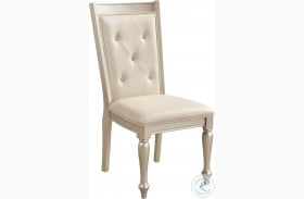 Celandine Silver And Off White Side Chair Set of 2