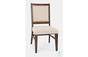 Fairview Oak Upholstered Side Chair Set of 2