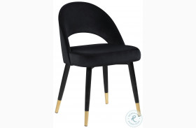 Lindsey Black Arched Back Upholstered Side Chair Set of 2