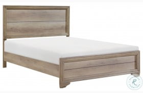Lonan Rustic Panel Bed