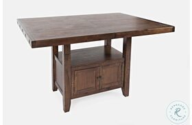 Mission Viejo Rustic Natural Brown Adjustable Extendable Dining Table