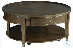 Sunset Valley Rich Mocha Round Cocktail Table